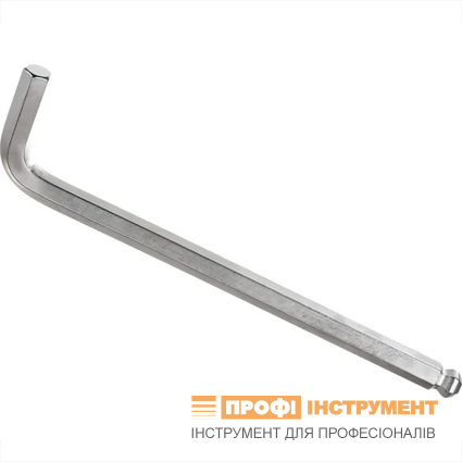 Ключ BONDHUS (БОНДХУС) шестигранний 14.0х260мм. Г-подібний зі сферичною голівкою, CrV сталь, хромований, подовжений