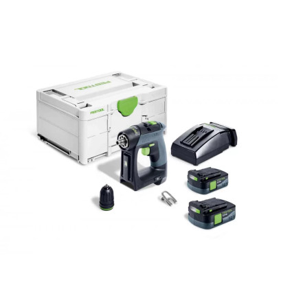 Аккумуляторная дрель-шуруповерт FESTOOL CXS 12 2,5-Plus бесщеточный двигатель EC-TEC (576864)