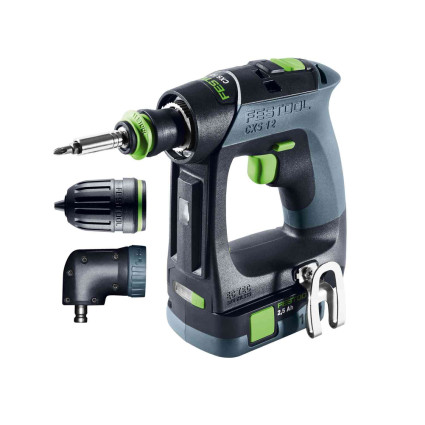 Аккумуляторная дрель-шуруповерт FESTOOL CXS 12 2,5-Set бесщеточный двигатель EC-TEC (576865)