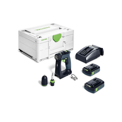 Аккумуляторная дрель-шуруповерт FESTOOL - CXS 18-Basic-Set (577333)