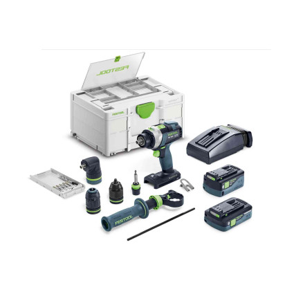 Акумуляторна ударна дриль-шурупокрут FESTOOL - QUADRIVE TPC 18/4 5,0/4,0 I-Set/XL (577622)