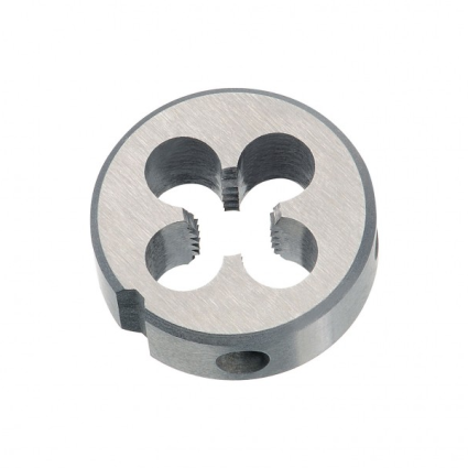 Плашка VOLKEL BSF 1/2"х16, HSS, DIN 223 (DIN EN 22568), 38x10 мм, резьба BS 84, для ручного использования VS, неабразивные материалы до 800 Н/кв.мм (22822)