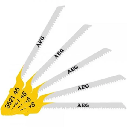 Jigsaw blades T101AO, pitch 1,35 mm, clean, curly cut, 5 pieces,