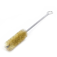 Ruff brush with loop 4x100x300 mm, Corrugated brass wire 0,06 mm Ruff brush with loop 4x100x300 mm, Corrugated brass wire 0,06 mm