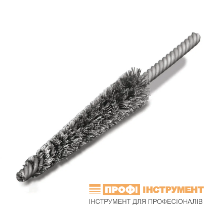 Coupling brush without thread, conical 15/25x100x170, steel wire, double helix