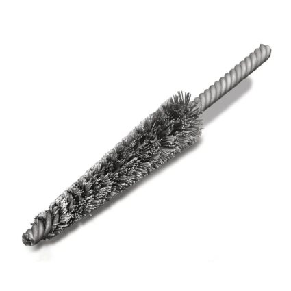 Coupling brush without thread, conical 15/25x100x170, steel wire, double helix
