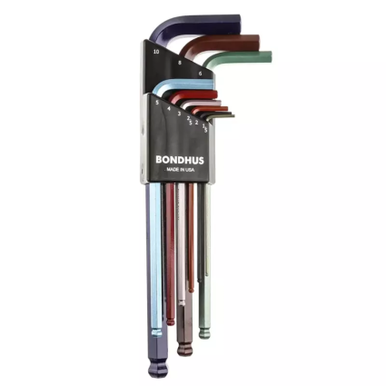 Набор ключей BONDHUS ( БОНДХУС ) Ball End L-Wrenches ColorGuard 69499
