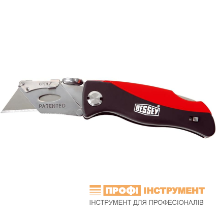 Складаний ніж BESSEY 28 мм із пластмасовою рукояткою (DBKPH-EU)
