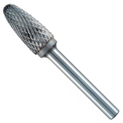 Борфреза сфероконічна (грибоподібна) ТС 12х25х150 мм тип F (RBF) насічка 4 хвостовик 6 мм MAYKESTAG (0788406212100)