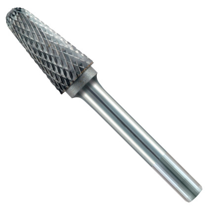 Rounded Cone Carbide Burr 8x20x65 mm Type L (KEL), Cut 4, 6 mm Shank MAYKESTAG (0789406108100)