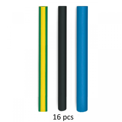 Набор трубок термоусаживаемых для кабелей STEINEL - Heat-shrinkable tubing 3,2 - 9,5 мм 16 шт (035303)