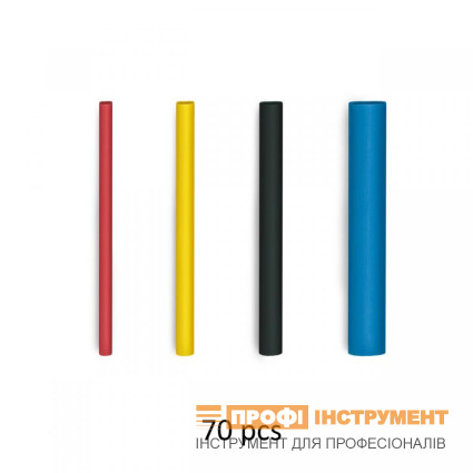 Набор трубок термоусадочных для кабелей STEINEL - Shrink tubing I 1,6 - 4,8 мм 70 шт (071318)