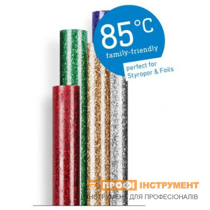 Стержни термоклеевые STEINEL - Low Temp Glitter 7 мм цветные 96 г (16 шт) (084639)