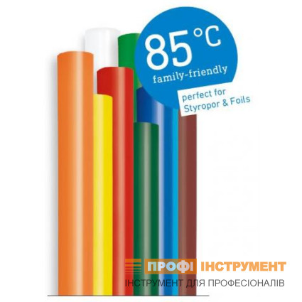 Стержни термоклеевые STEINEL - Low Temp Color 7 мм цветные, 96 г (16 шт) (084646)