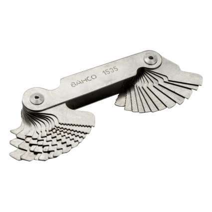 Set of BAHCO metric thread gauges 0.25-6.0 mm, 24 pcs (1535)