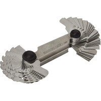Set of BAHCO thread gauges - metric with a pitch of 0.25-6.0 mm and inch with a pitch of 4-62 TPI (52 pcs.) (1537)