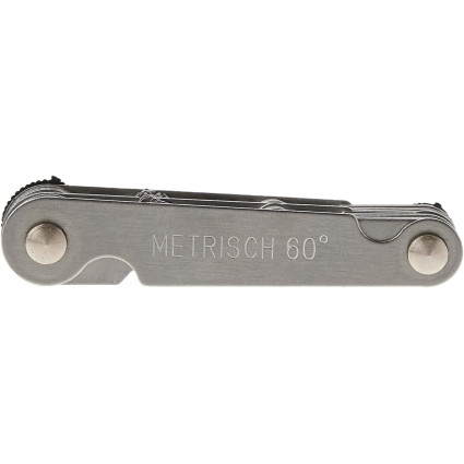 Set of BAHCO thread gauges - metric with a pitch of 0.25-6.0 mm and inch with a pitch of 4-62 TPI (52 pcs.) (1537)