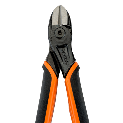 Side cutters BAHCO 125 mm, Piano = 1,6 mm, Fe = 1,8 mm, CuZn = 1,8 mm, Cu = 2,0 mm, return spring, ERGO (2101G-125)