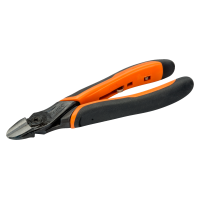 Side cutters BAHCO 125 mm, Piano = 1,6 mm, Fe = 1,8 mm, CuZn = 1,8 mm, Cu = 2,0 mm, return spring, ERGO (2101G-125)