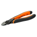 Side cutters BAHCO 125 mm, Piano = 1,6 mm, Fe = 1,8 mm, CuZn = 1,8 mm, Cu = 2,0 mm, return spring, ERGO (2101G-125)