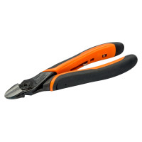 Кусачки-бокорезы 160 мм; Pіano=2.0 mm. Fe= 2.5 mm. CuZn=2.5 mm. Cu= 2.75mm; пружина; ERGO.