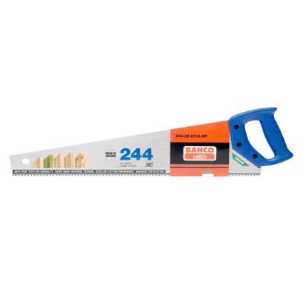 Bahco hacksaw on a tree for sawing of preparations of average thickness of 500 mm, 7/8 teeth / inch (art, 244-20-U7 / 8-HP)