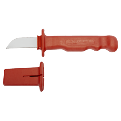 BAHCO Cable Knife with VDE Protective Sheath up to 1000 V (2820VDE)