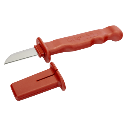 BAHCO Cable Knife with VDE Protective Sheath up to 1000 V (2820VDE)