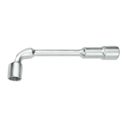 Bahco double face curved wrench 15mm, extra vanadium steel 6 and 12 face heads, CrNi coating, (art, 28M-15)