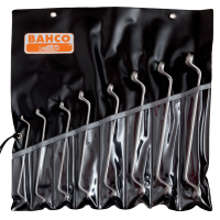 Set of BAHCO double-ended open-end wrenches 6–22 mm, 8 pcs. (2M/8T)