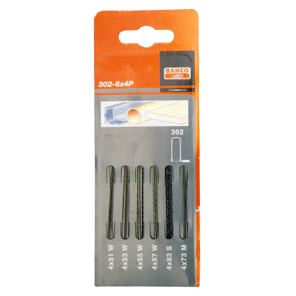 BAHCO blade set for jigsaw 302 and 502 (302-6X4P)