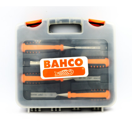 Set of BAHCO professional chisels 12x140 mm, 18x140 mm, 20x140 mm, 25x140 mm; ISO 2729 (424P-S4-PC)