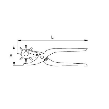 BAHCO Hand Punch 220mm (4630)