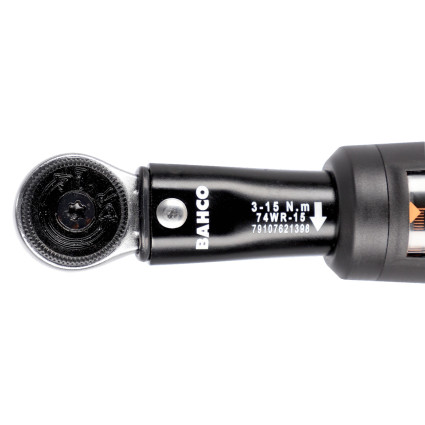 BAHCO 3–15 Nm 1/4" Square Drive Torque Wrench (74WR-15)