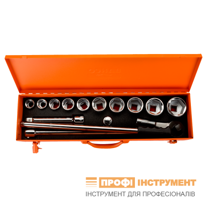 BAHCO 3/4" Socket Head Set 22-50mm 15 pcs. (8845NM)