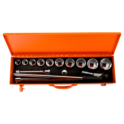 BAHCO 3/4" Socket Head Set 22-50mm 15 pcs. (8845NM)