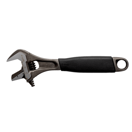 Adjustable wrench BAHCO ERGO™ 90P with central nut, rubber grip (9071P)
