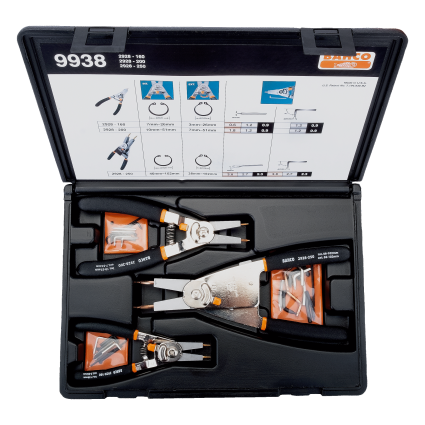 BAHCO External and Internal Snap Ring Pliers Set (9938)