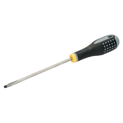 BAHCO screwdriver, 1.2x6.5x125x122 mm slot, with rubber handle (BE-8155)