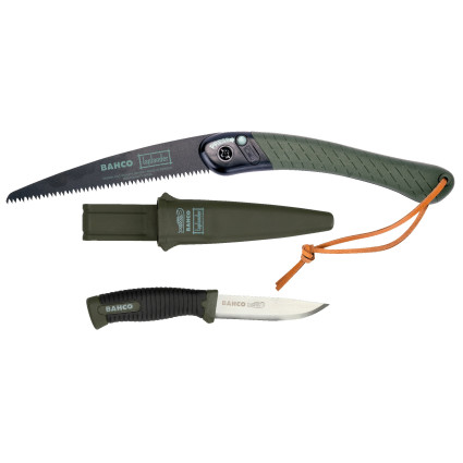 Набір пилка складана BAHCO з лезом 220 мм + ніж з лезом 102 мм (LAP-KNIFE)