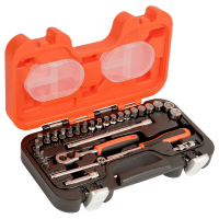 BAHCO 1/4" 4-13mm Socket Head Set and 1/4" Ph/Sl/Sw Bits (29 pcs.) (S290)