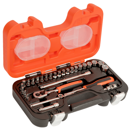BAHCO 1/4" 4-13mm Socket Head Set and 1/4" Ph/Sl/Sw Bits (29 pcs.) (S290)