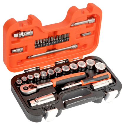 Набір головок торцевих BAHCO 3/8" 10-22 мм та біт 1/4" 33шт (S330)