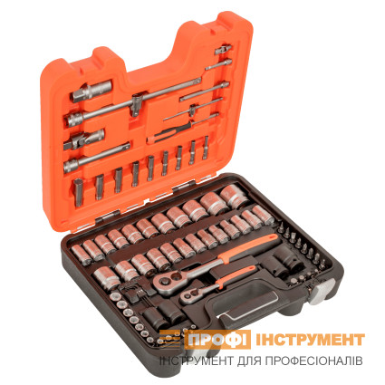Набор головок торцевых BAHCO с приводом 1/4" и 1/2" 77 предметов в кейсе (S800)
