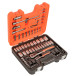 Socket Set BAHCO with 1/4" and 1/2" Drive 77 pcs in Case (S800)