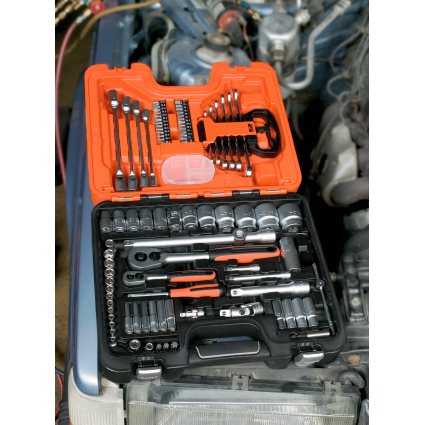 BAHCO 1/2" and 1/4" Socket Set; 91 Pieces (S910)