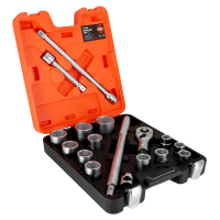 BAHCO Metric Hex Socket Set 22-50mm (SLX17)
