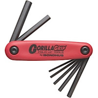 Set of BONDHUS hex folding wrenches 7 pcs, 2,0-8,0 mm,