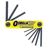 BONDHUS wrench set hex inch, folding 9pcs, 5/64-1/4" (12589) BONDHUS wrench set hex inch, folding 9pcs, 5/64-1/4" (12589)