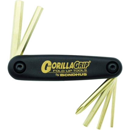 Набір ключів BONDHUS (БОНДХУС) Cycle Buddy GorillaGrip Motorcycle Fold Up GoldGuard
